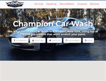 Tablet Screenshot of championhandcarwash.com